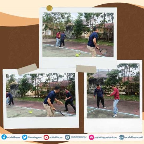 PENGADILAN AGAMA LUBUK LINGGAU GIATKAN LATIHAN TENIS LAPANGAN 2