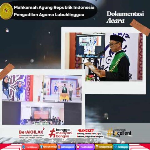 Pelantikan dan Pengambilan Sumpah Jabatan Panitera Pengganti via Zoom 2