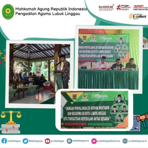 Sekretaris Hadiri Penyaluran Beasiswa dan Fakir Miskin BAZNAS Kota Lubuklinggau 1