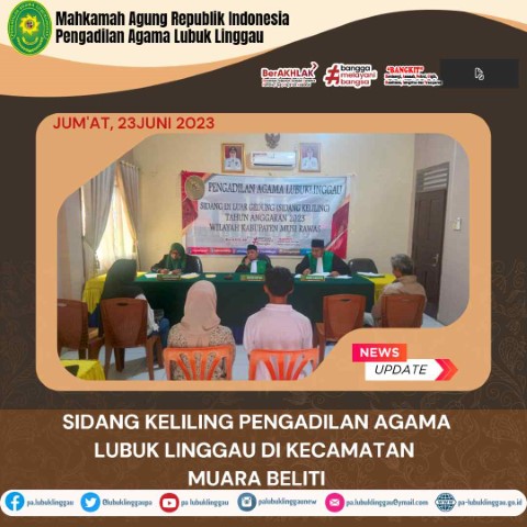 Sidang Keliling Kecamatan MUARA Beliti 1