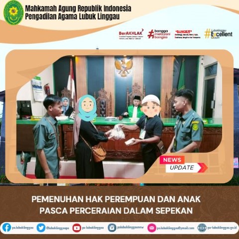 pemenuhan hak perempuan dan anak pasca perceraian dalam sepekan 1
