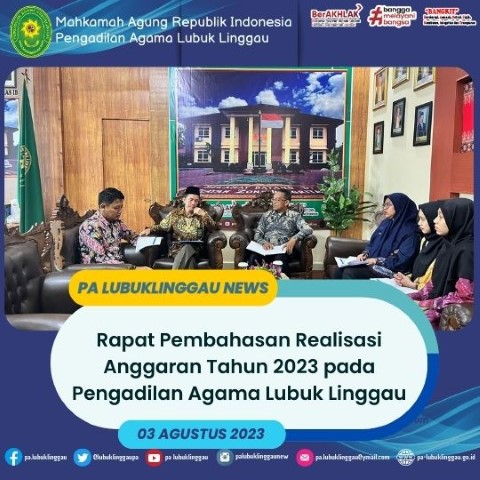 rapat pembahasan realisasi anggaran tahun 2023 1