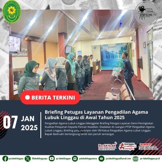Briefing Petugas Layanan Pengadilan Agama Lubuk Linggau di Awal Tahun 2025 (1).jpg