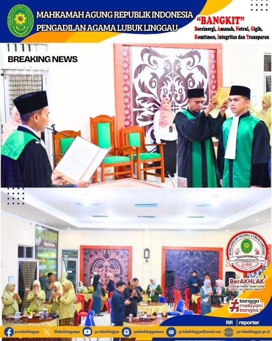 Pelantikan dan Pengambilan Sumpah Jabatan Hakim Pengadilan Agama Lubuk Linggau (2).jpg