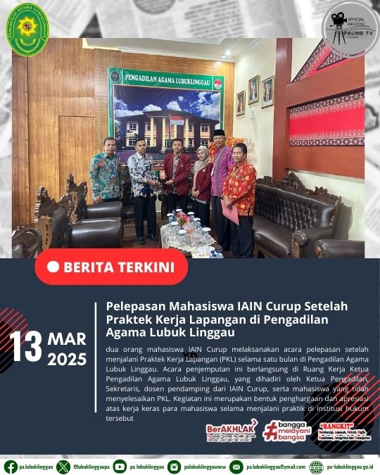 Pelepasan Mahasiswa IAIN Curup Setelah Praktek Kerja Lapangan di Pengadilan Agama Lubuk Linggau (1).jpg