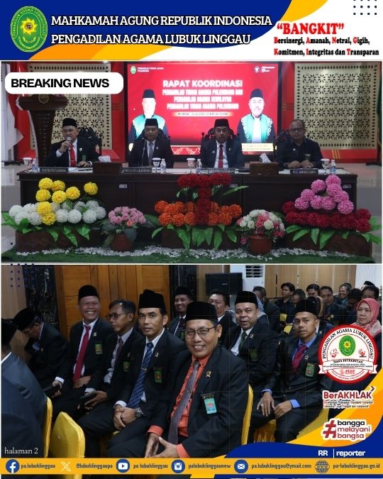 Pembinaan dan Rapat Koordinasi Pengadilan Tinggi Agama Palembang, Wujudkan Peradilan Agama y.jpg