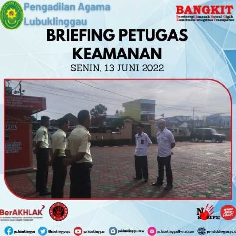 BRIEFING PETUGAS KEAMANAN 1306