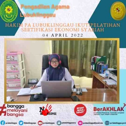 HAKIM PA LUBUKLINGGAU IKUTIPELATIHAN SERTIFIKASI EKONOMI SYARIAH 1