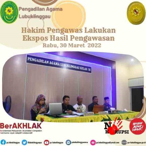 Hakim Pengawas Lakukan Ekspos Hasil Pengawasan 1