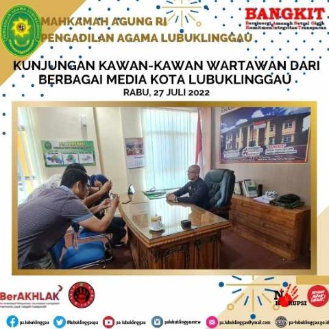 KUNJUNGAN KWAN KAWAN WARTAWAN DARI BERBAGAI MEDIA