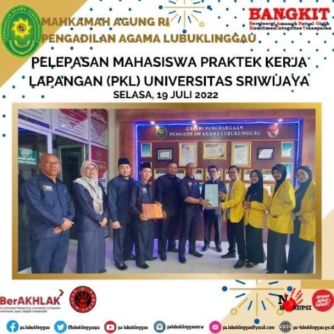 PELEPASAN MAHASISWA PRAKTEK KERJA LAPANGAN pkl uNIVERSITAS SRIWIJAYA 1