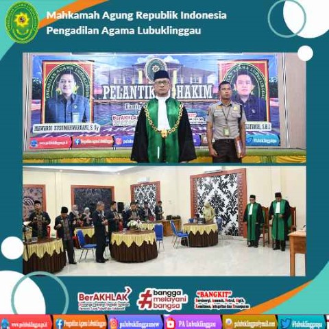 Pelantikan Hakim Pengadilan Agama Lubuk Linggau Kelas 1B 1