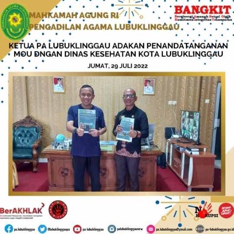 PenandaTanganan MOU dngan Dinas Kesehatan kota lubuklinggau 1