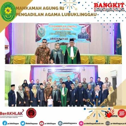 Pengambilan Sumpah dan Pelantikan Jurusita Pengganti Pengadilan Agama Lubuklinggau 4