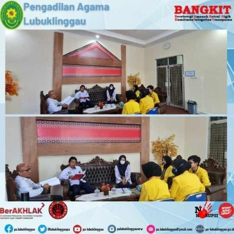 Penyambutan Mahasiswa Fakultas Hukum UNSRI untuk PKL Di PA Lubuklinggau 2