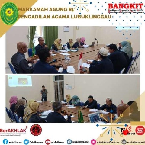RAPAT MONITORING DAN EVALUASI KINERJA SEMESTER 1 PENGADILAN AGAMA LUBUKLINGGAU 2