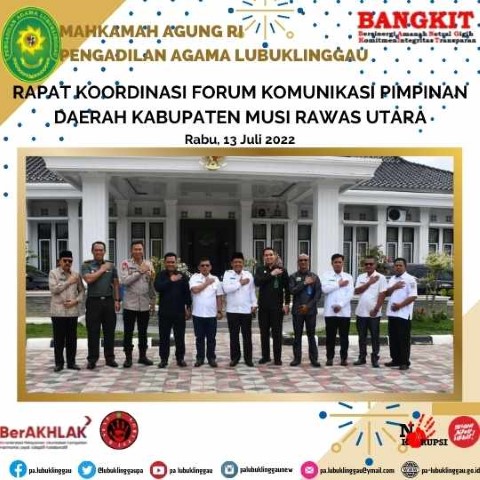 Rapat Koordinasi Forum Komunikasi Pimpinan Daerah Kabupaten Musi Rawas Utara 1