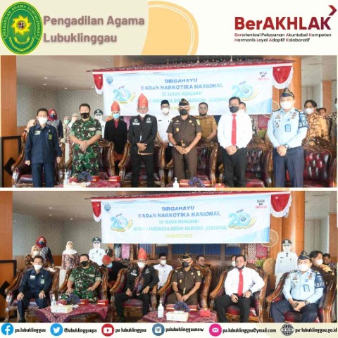 Sekretaris PA Lubuklinggau Hadiri Undangan HUT Badan Narkotika Nasional Ke 20 2