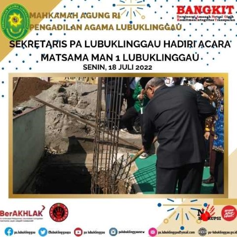 Sekretaris PA Lubuklinggau hadiri Acara MATSAMA MAN 1 Lubuklinggau 2