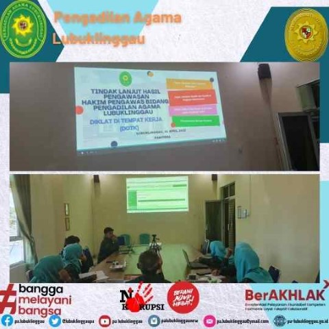 TINDAK LANJUT HASIL PENGAWASAN BIDANG KEPANITERAAN 3