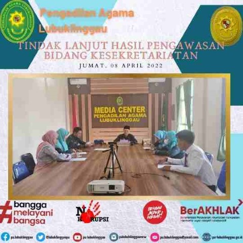 TINDAK LANJUT HASIL PENGAWASAN BIDANG KESEKRETARIATAN 2