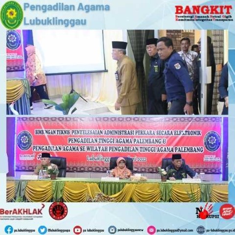 Wakil walikota lubuklinggau hadiri pembukaan Bimtek Pengadilan agama se sumatera selatan 2