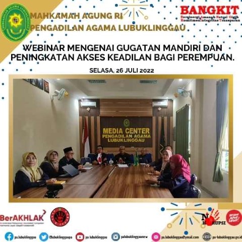 Webinar Mengenai Gugatan Mandiri dan Peningkatan Akses Keadilan bagi Perempuan 1