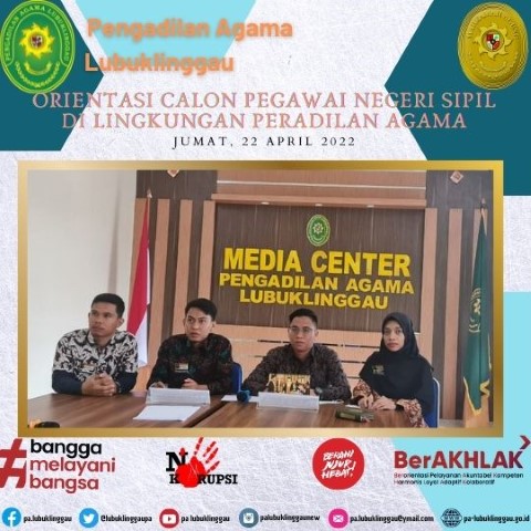 ORIENTASI CALON PEGAWAI NEGERI SIPIL DI LINGKUNGAN PERADILAN AGAMA 2204