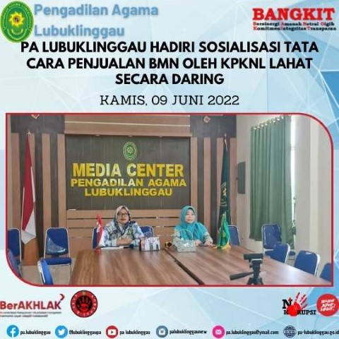 sosialisasi tata cara penjualan bmn oleh kpknl lahat secara daring 1