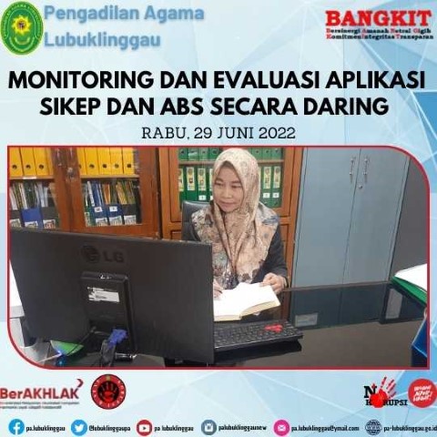 monitoring dan evaluasi aplikasi SIKEP dan ABS secara daring 1