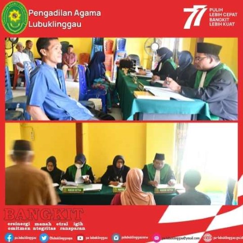 sidang luar gedung itsbat nikah prodeo PA Lubuklinggau di kua kecamatan rupit 2